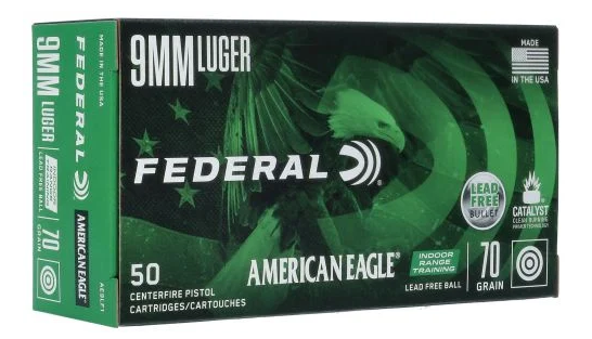 buy Federal AE9LF1 American Eagle 9mm 70 gr 50 Bx10 Cs online