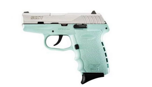 Buy SCCY Industries CPX2TTSB CPX-2 Double Action 9mm 3.1 10+1 Robin Egg Blue Polymer Grip online