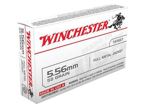 Buy Winchester WM193K USA 5.56x45mm NATO 55gr Full Metal Jacket 20rd box online