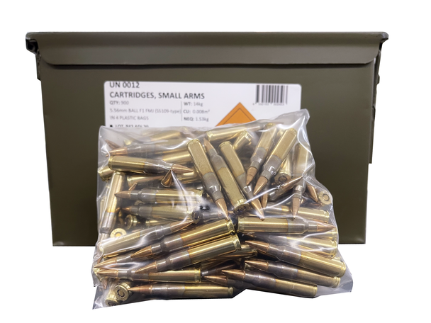 Buy ADI 5.56 Nato 62gr FMJ Penetrator 900rd loose pack ammo can Online