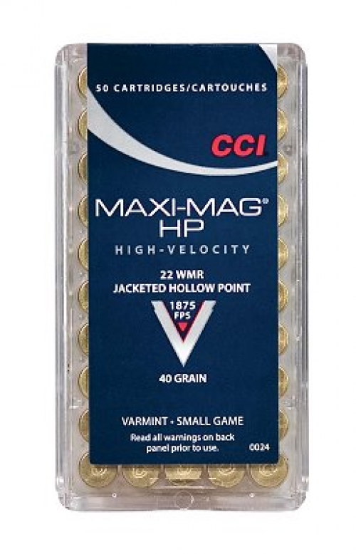 Buy CCI Maxi-Mag .22 MAG 40gr Hollow Point 50rd box Online