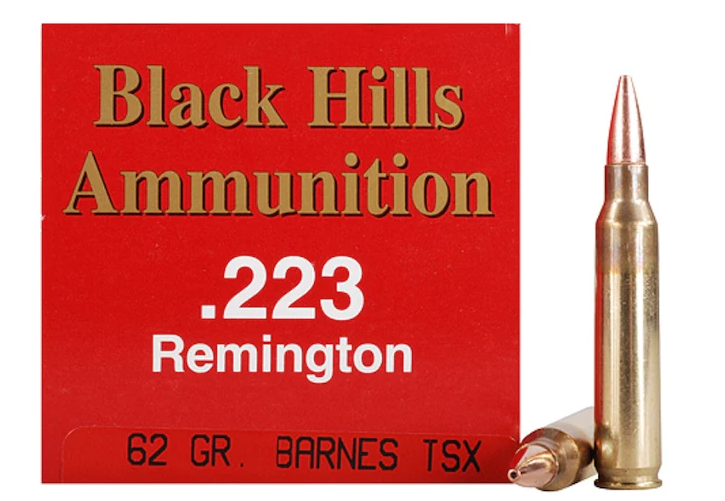 Buy Black Hills Ammunition 223 Remington 62 Grain Barnes TSX Hollow Point Boat Tail Lead-Free Box of 50 Online