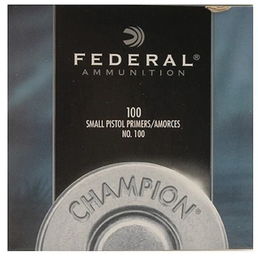 Buy Federal Small Pistol Primers #100 Box of 1000 (10 Trays of 100)