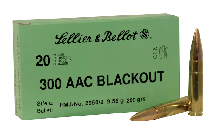 Buy Sellier & Bellot Ammunition 300 AAC Blackout Subsonic 200 Grain Full Metal Jacket