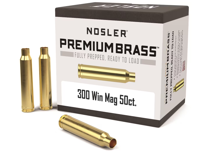 Buy Nosler Custom Brass 300 Winchester Magnum Box of 50 Online